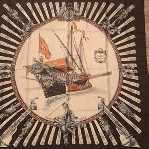 Hermès Scarf La Marine a Rames silk 90cm